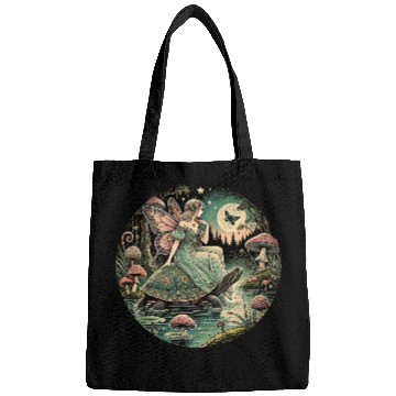 Discover Fairy Queen Rides Tortoise Under Moon Bags