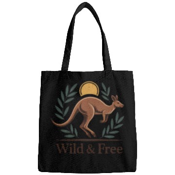 Discover Kangaroo Embrace with Nature Motif Bags