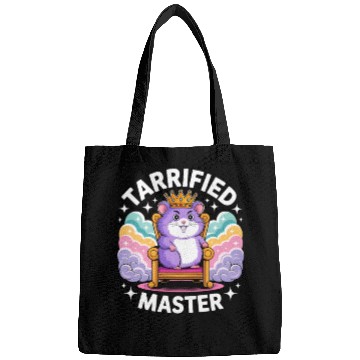 Discover Regal Hamster Crown Illustration Bags