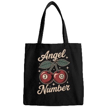 Discover Angel Number 313 Retro Cherry Bags