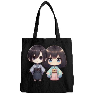 Discover Chibi Kawaii Traditional Kimono Duo Bags