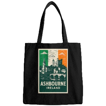 Discover Irish Villagescape with Castle and Church Bags