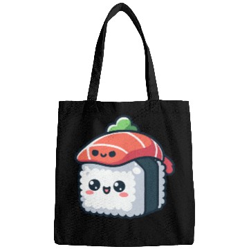 Discover kawaii sushi character - food Bags