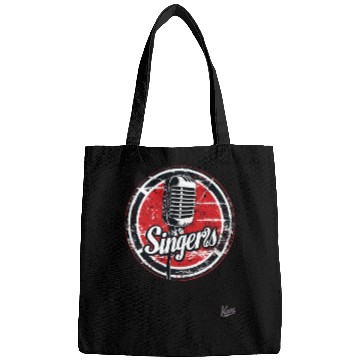 Discover Vintage Microphone Singers Emblem Bags