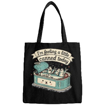 Discover Whimsical Canned Fish Humor Design Bags