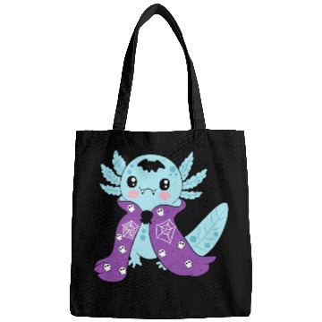 Discover Cute Blue Vampire Axolotl Bags