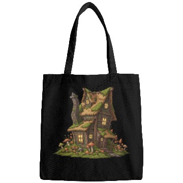 Discover Enchanted Mushroom Cottage Bags