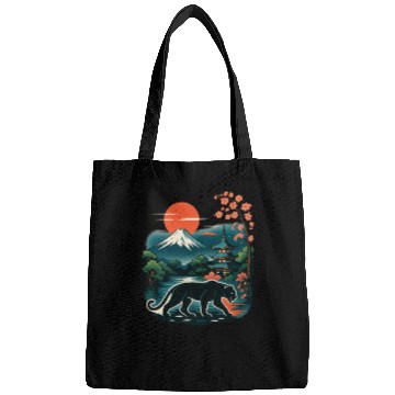 Discover Serene Japanese Landscape with Mount Fuji Bags