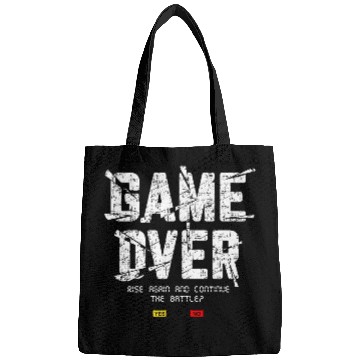 Discover Game Over Rise Continue Banner Bags
