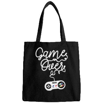 Discover Game Over Gaming Console Illustration Bags