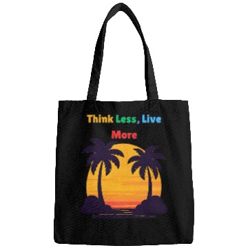 Discover Sunset Palm Tree Motivation Design Bags