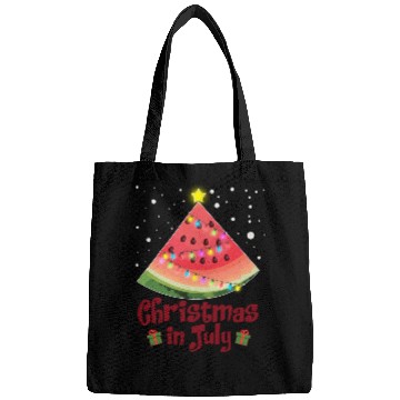 Discover Christmas in July Watermelon Tree Funny Bags