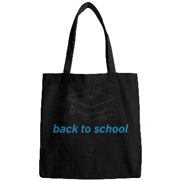 Discover Graduation Cap and Scroll Back to School Print Bags