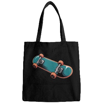 Discover Skateboard in Motion Illustration Bags