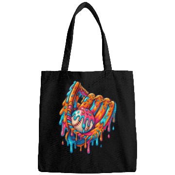 Discover Baseball Drip Ice Cream Sprinkles Baseball Glove  Bags