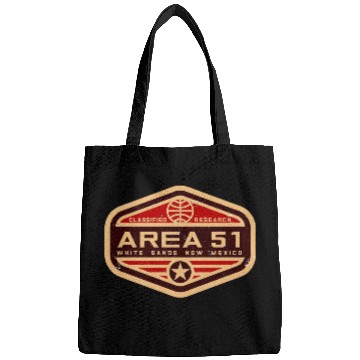 Discover Area 51 Insignia with Retro Style Bags