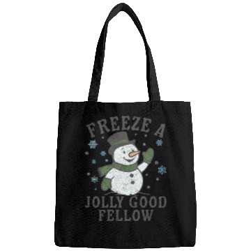 Discover Frosty Snowman Jolly Greeting Design Bags