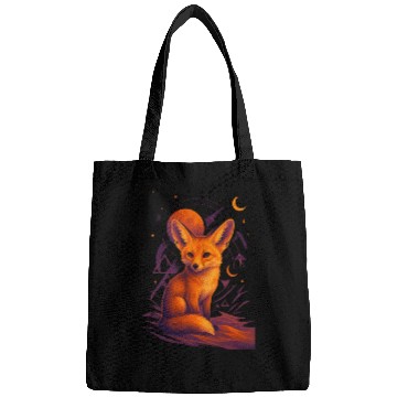 Discover Mystical Fox Under Lunar Eclipse Bags