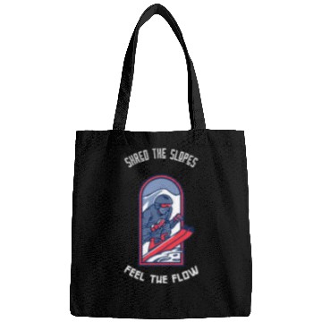 Discover Shred the Slopes Ski Warrior Design Bags