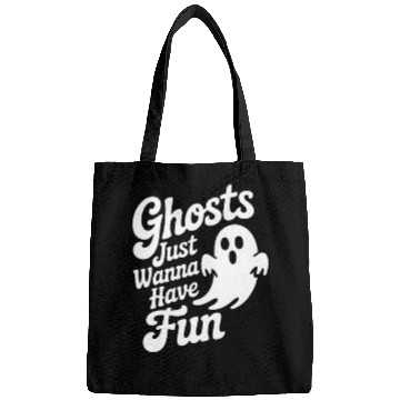 Discover Whimsical Ghost Funny Quote Design Bags