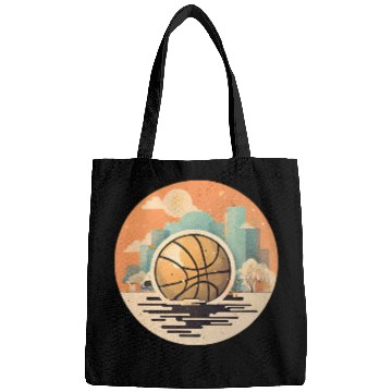 Discover Urban Basketball Sunset Scene Bags