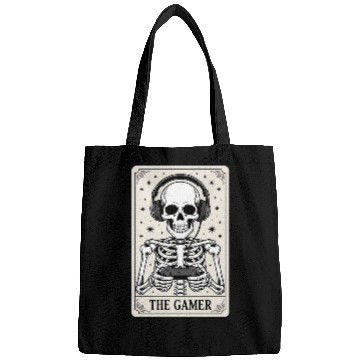 Discover Tarot Card Skeleton Video Game Halloween Gamer Bags