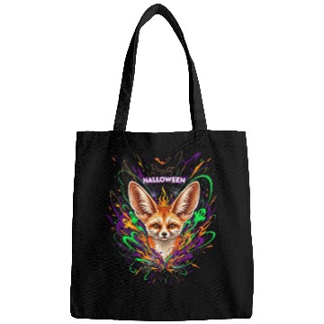 Discover Halloween Fox with Psychedelic Fireworks Bags