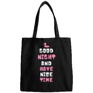Discover Whimsical Pink Flamingo Night Message Bags