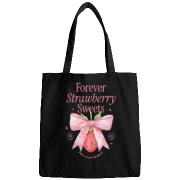 Discover Forever Strawberry Sweets Vintage Design Bags