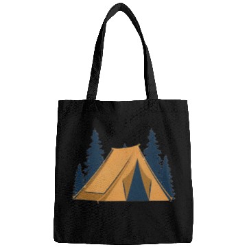 Discover Serene Forest Camping Scene Bags