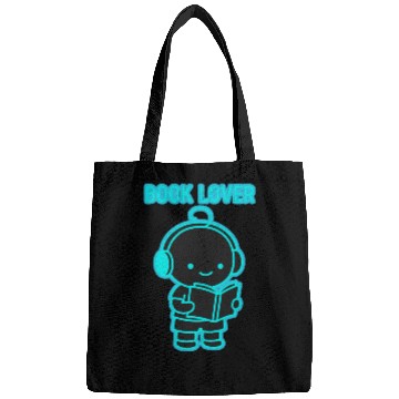 Discover Neon Book Lover Character Bags