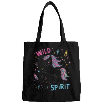 Discover Colorful Wild Unicorn Spirit Design Bags