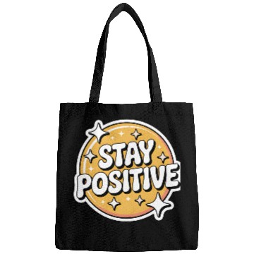 Discover Positive Vibes Motivational Sticker Bags
