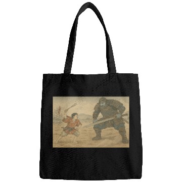 Discover Epic Samurai Duel Illustration Bags