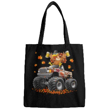 Discover Thanksgiving Beer Turkey Riding Monster Truck  Bags