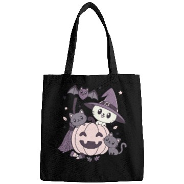 Discover Halloween Kawaii Cat Pumpkin Ghosts Bags