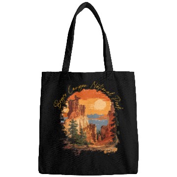 Discover Sunset Over Canyon Nature Scene Bags