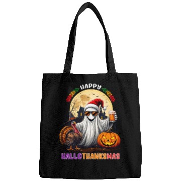 Discover Happy Hallothanksmas Halloween Thanksgiving Xmas Bags