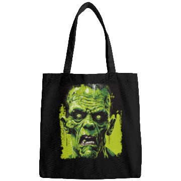 Discover Green Zombie Halloween Monster Horror Design Bags