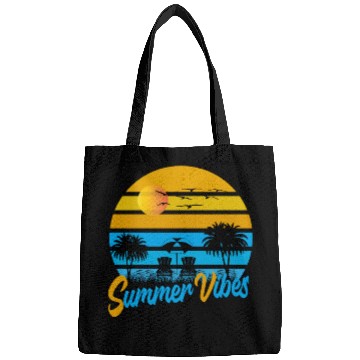 Discover Tropical Summer Vibes Sunset Scene Bags