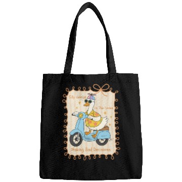 Discover Silly Goose Riding Scooter Design Bags
