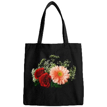 Discover Gerbera Daisy And Two Roses Bags