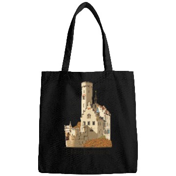 Discover Lichtenstein Castle, hand-drawn. Germany Bags