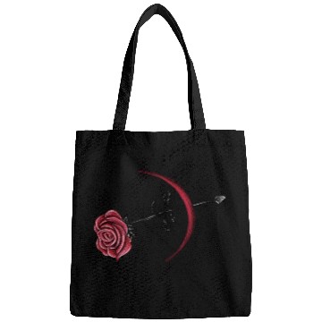 Discover Dark Romantic Rose with Arrow Illustration Art Bags