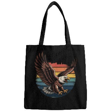 Discover Born to Be Wild Eagle Illustration Bags