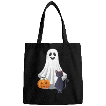 Discover Halloween Ghost Cat Pumpkin Bags