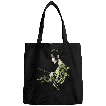 Discover Manga - Neon Samurai with Dragon Ink Design Bags
