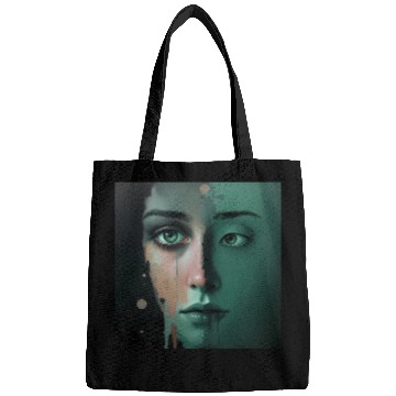Discover Digital Abstract Female Portrait Bags
