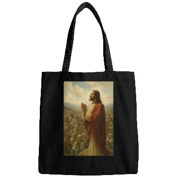 Discover Praying Jesus Amidst Followers Bags