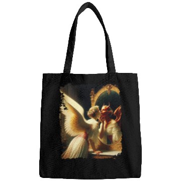 Discover Inner Duality Angel Demon Mirror Renaissance Bags